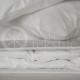 Satin fitted sheets (white)